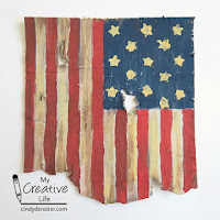 Cindy deRosier: My Creative Life: Patriotic Craft Stick Flag Drink Coaster