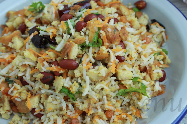 Rice using leftover medu vada