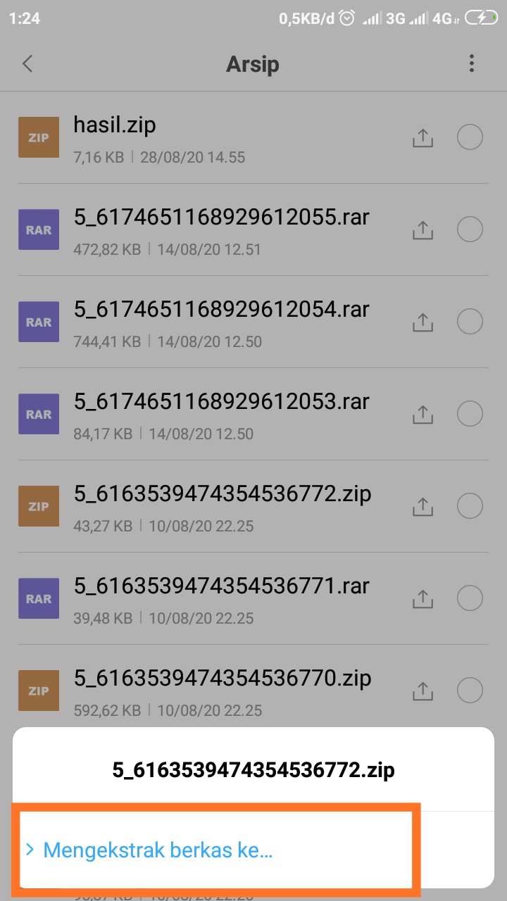 Cara Buka Dan Ekstrak File Rar Zip Di Hp Android Ime Android