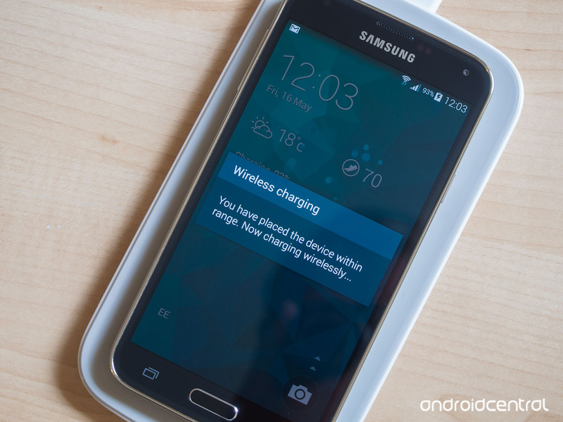 Samsung Galaxy S5 carrega sem fio