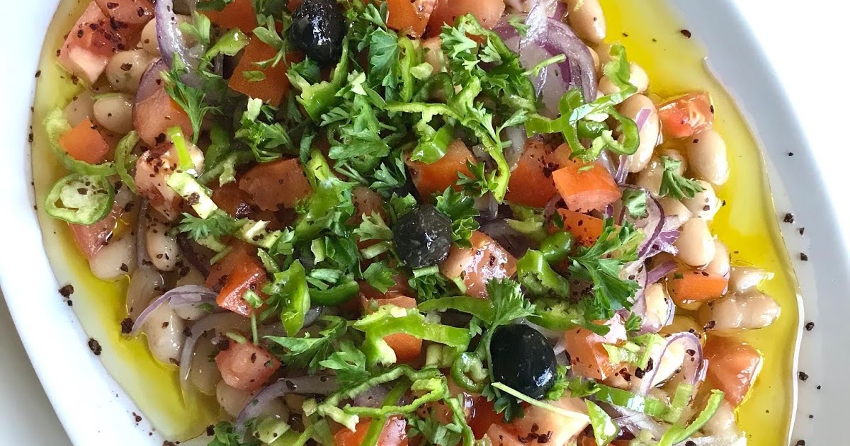 Almost Turkish Recipes Bean Salad (Piyaz)