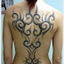 Tribal tattoo design on full back