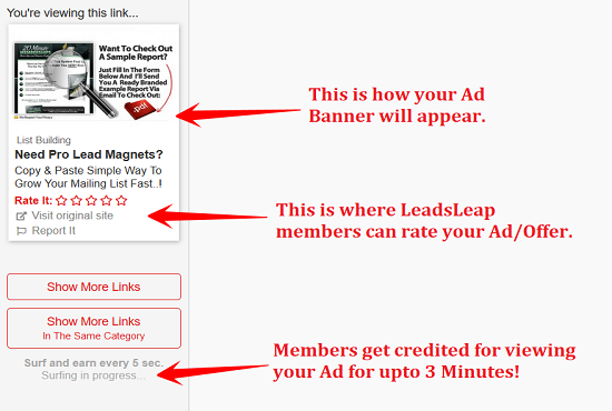 LeadsLeap Ad Example