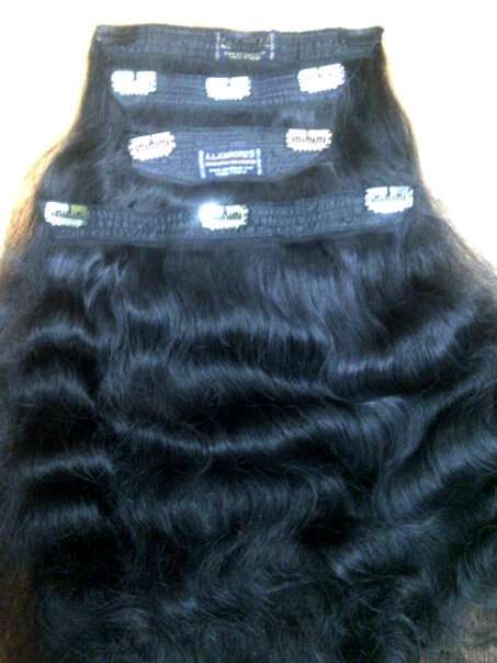 CLIP ON HAIR EXTENSIONS