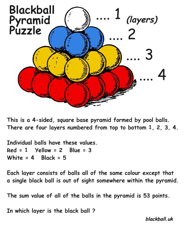 Billiard Balls, Sequence and Logic Puzzles