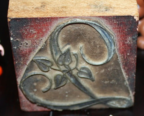 antique French rubber stamp