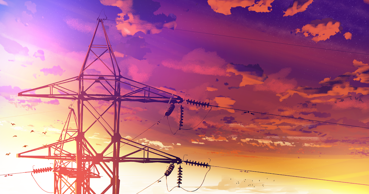 Anime Styled Evening Sunset [2560x1440] - Seek Here Fun