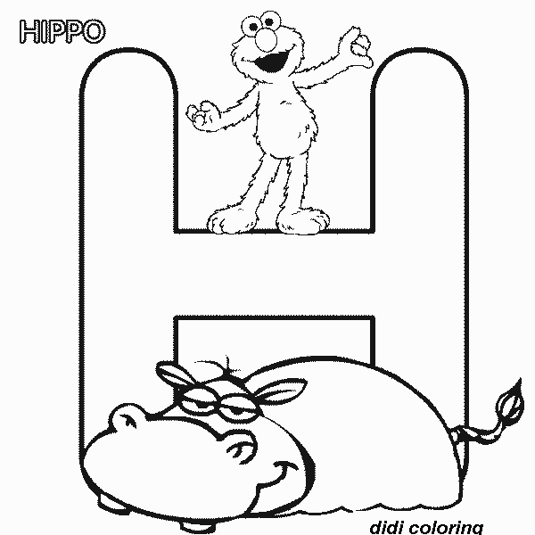 h coloring pages for kids - photo #34