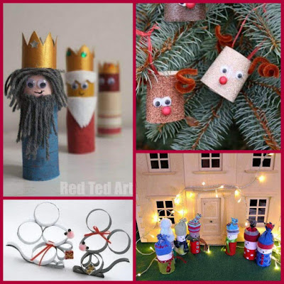 DIY And Household Tips 4 Christmas Crafts Using Empty Paper Towel And