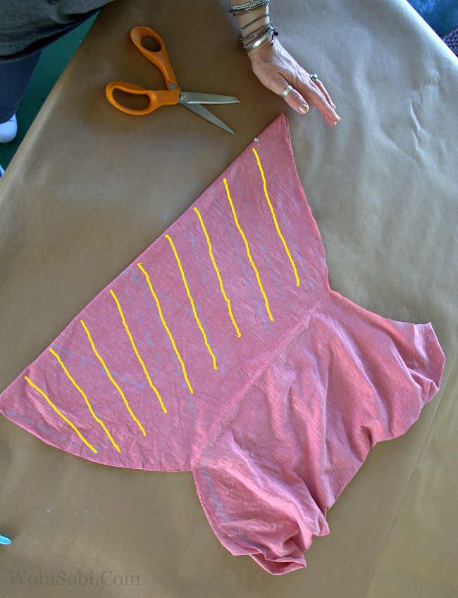 WobiSobi Criss Crossed, Ladder Back Tee DIY.