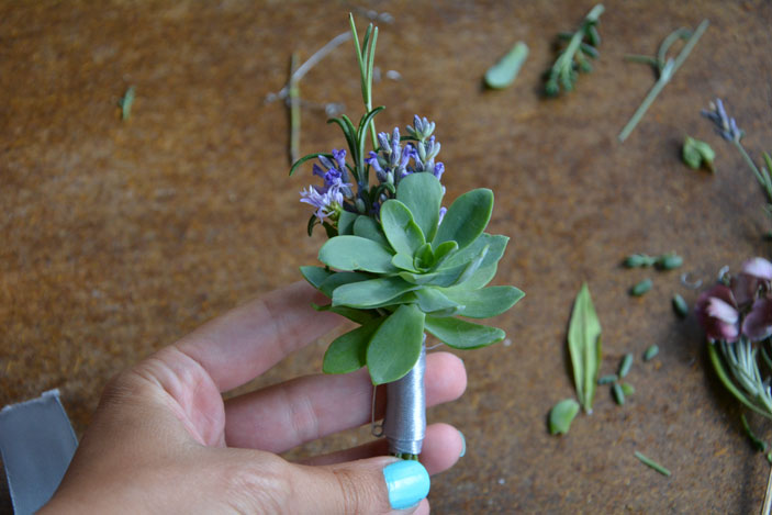 succulent boutonniere