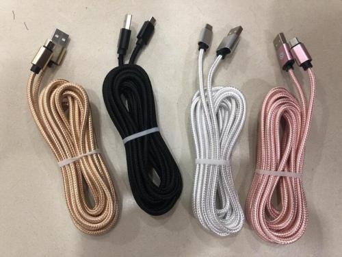 Dây cáp sạc bọc dù chống đứt Dài 3m/2m/1m