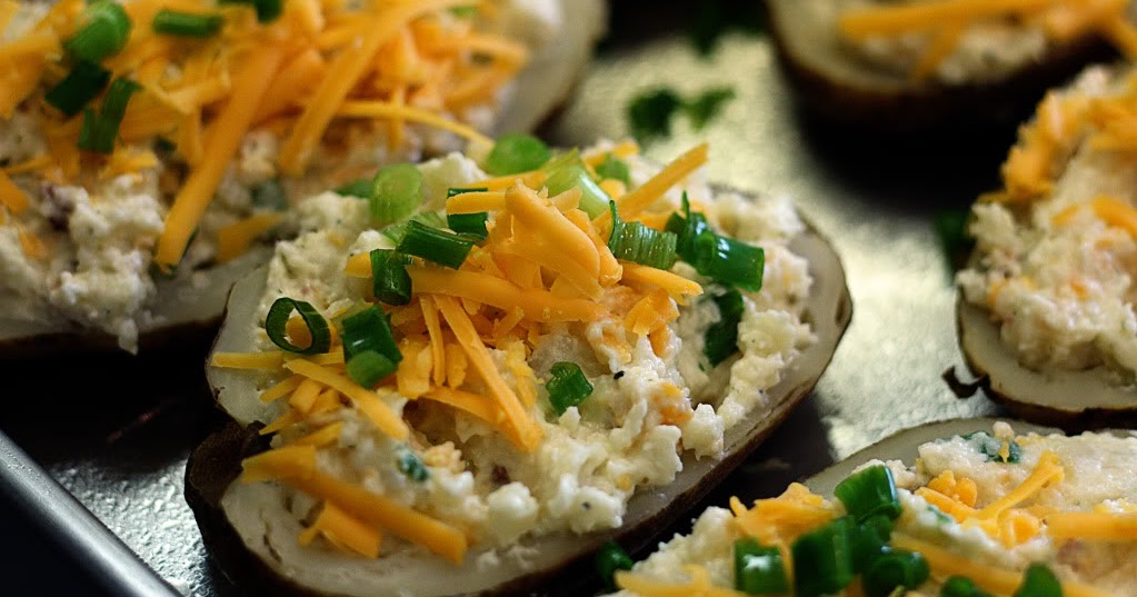 The Delicious Dietitian: Mini Southern Twice Baked Potatoes