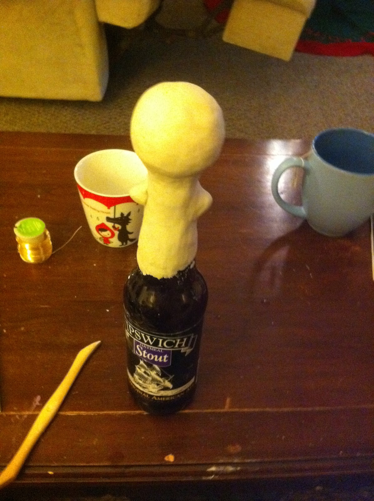 Creative Paperclay® air dry modeling material Bottle Doll Tutorial