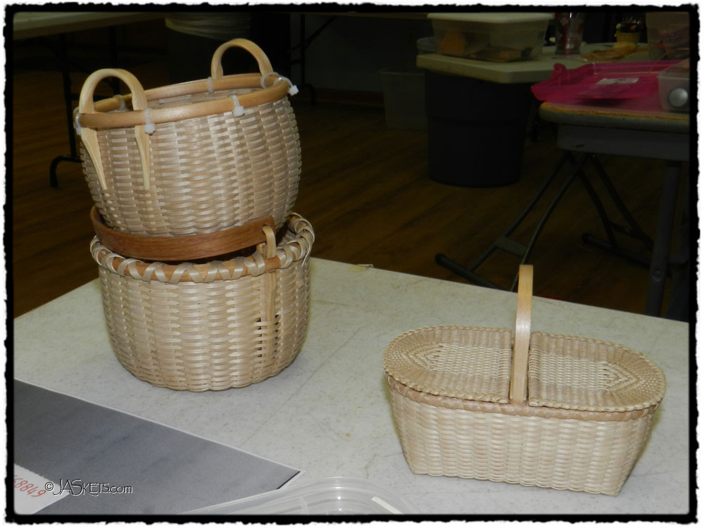 JASkets Blog John C. Campbell Folk School 2013 JoAnn Kelly Catsos Mini Black Ash Baskets