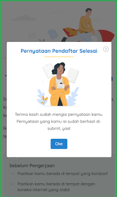 Pendaftaran Kartu Prakerja 6 15.pernyataan pendaftaran selesai