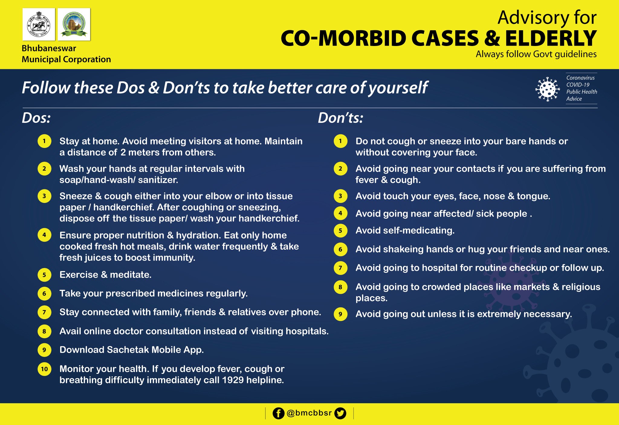 OSS TODAYS COVID19 Home Isolation guidelines of BMC