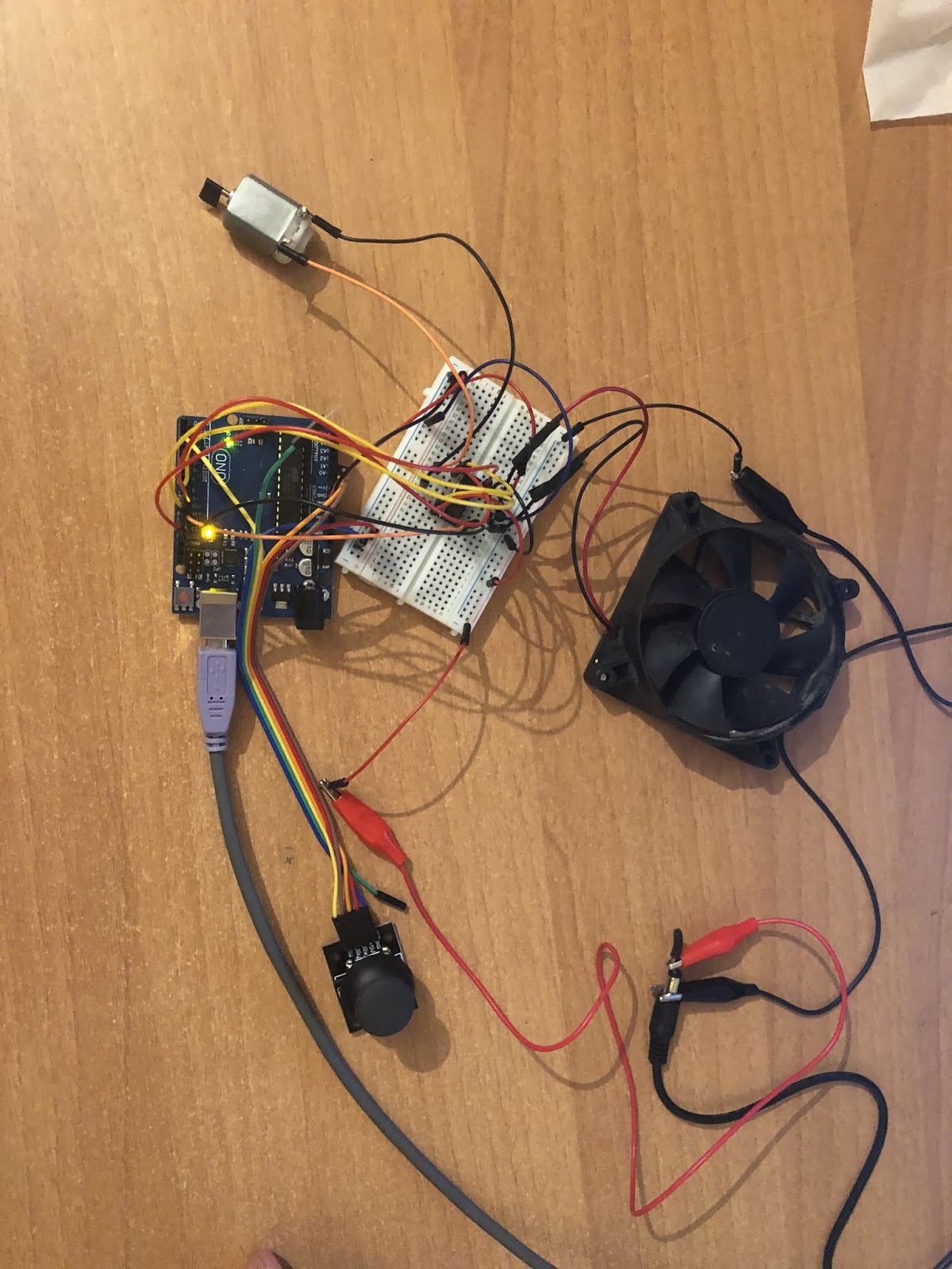 MyArduino Arduino Motor Speed Control With L293D and Joystick