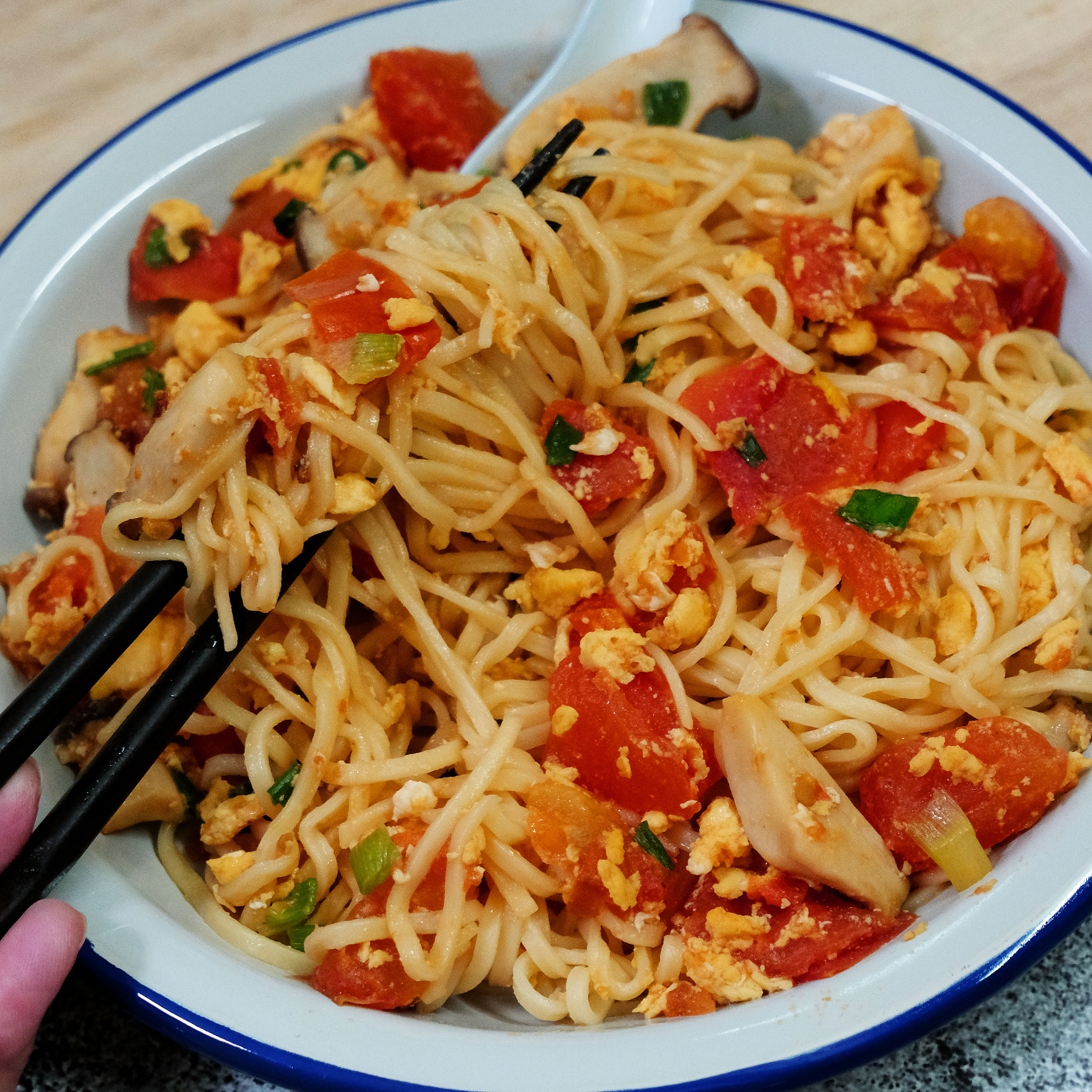 Tomato Egg Noodles Recipe