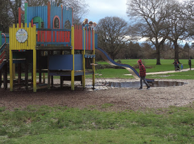 southampton common park in wet weather