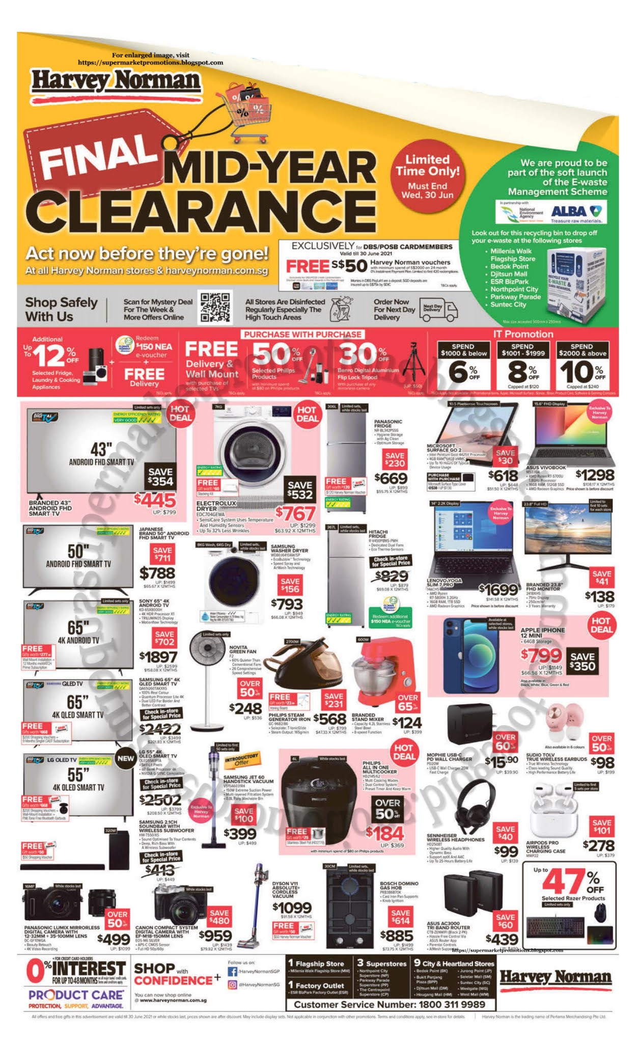 Harvey Norman Final Mid Year Clearance Sale 26 30 June 2021