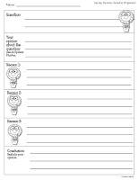  Opinion Graphic Organizer for Writing
