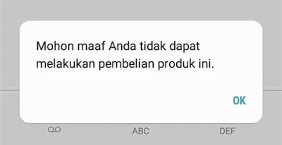 Cara Mengatasi Mohon Maaf kamu Tidak Dapat Melakukan Pembelian Produk Ini Telkomsel Cara Mengatasi Mohon Maaf kamu Tidak Dapat Melakukan Pembelian Produk Ini Telkomsel