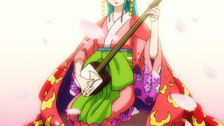 ワンピースアニメ 光月日和 花魁 小紫 三味線 ONE PIECE KOZUKI HIYORI Komurasaki