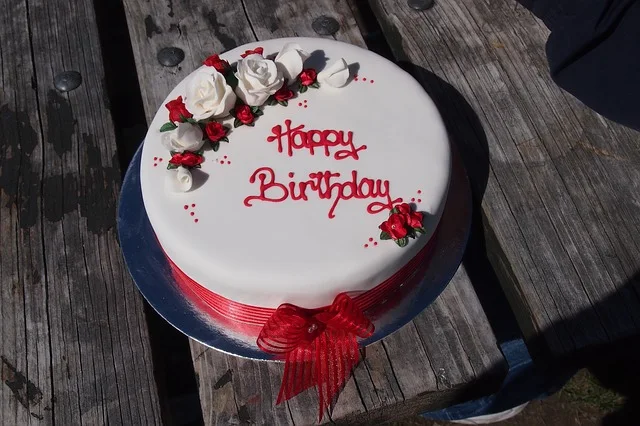 Beautiful Happy Birthday Image in hd with cake and candles free download