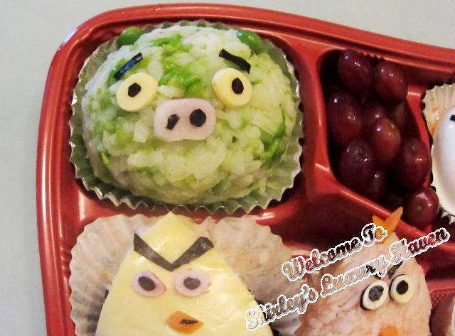 Angry Birds Onigiri Lunch Box Recipe (Part II)