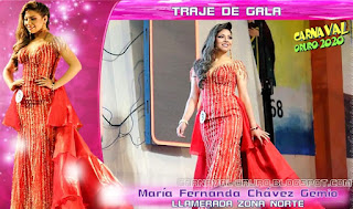 María Fernanda Chávez Gemio traje de gala