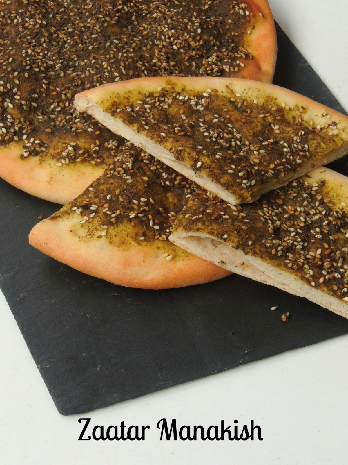 Priya's Versatile Recipes Za'atar Manakish/Manakish Zaatar/Lebanese