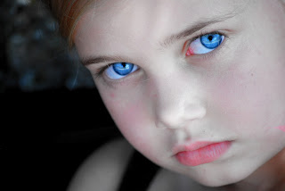 sweet cute blue eyes baby girl image