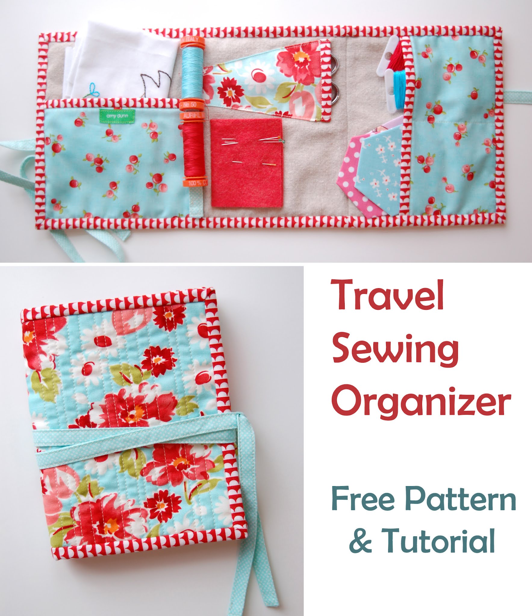 Travel Sewing Kit made with Recyclables