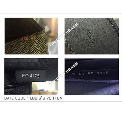 Date code trên các sản phẩm chính hãng của Louis Vuitton