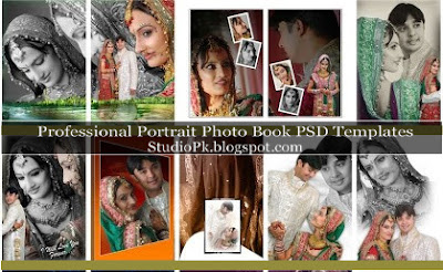 Professional Portrait Photo Book PSD Templates Professional Portrait Photo Book PSD Templates