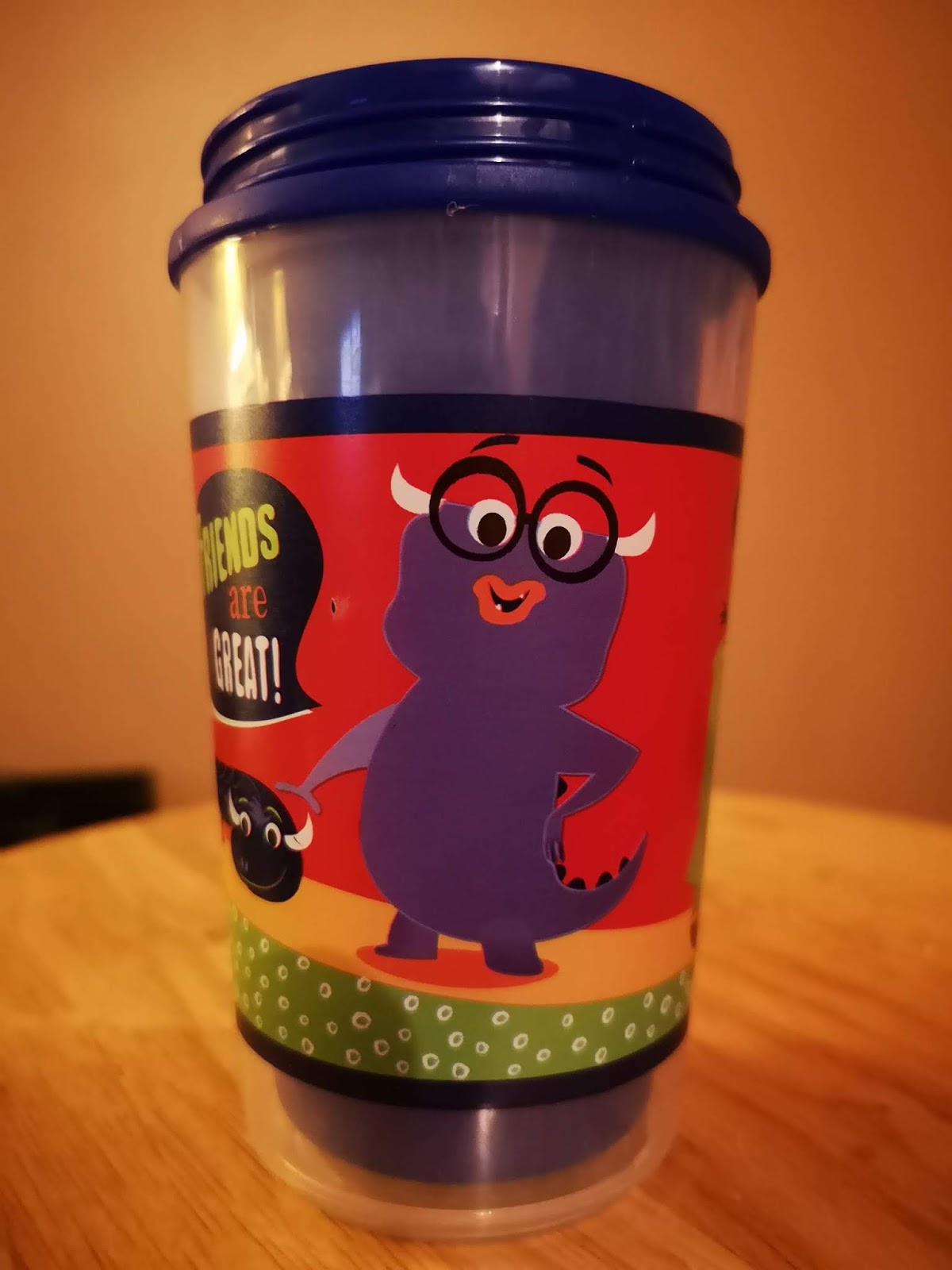 Colorful DoubleWall "Designer" 9.5 oz. Sippy Cups (Dollar Tree) The