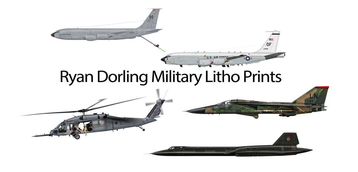 Ryan Dorling Military Litho Prints