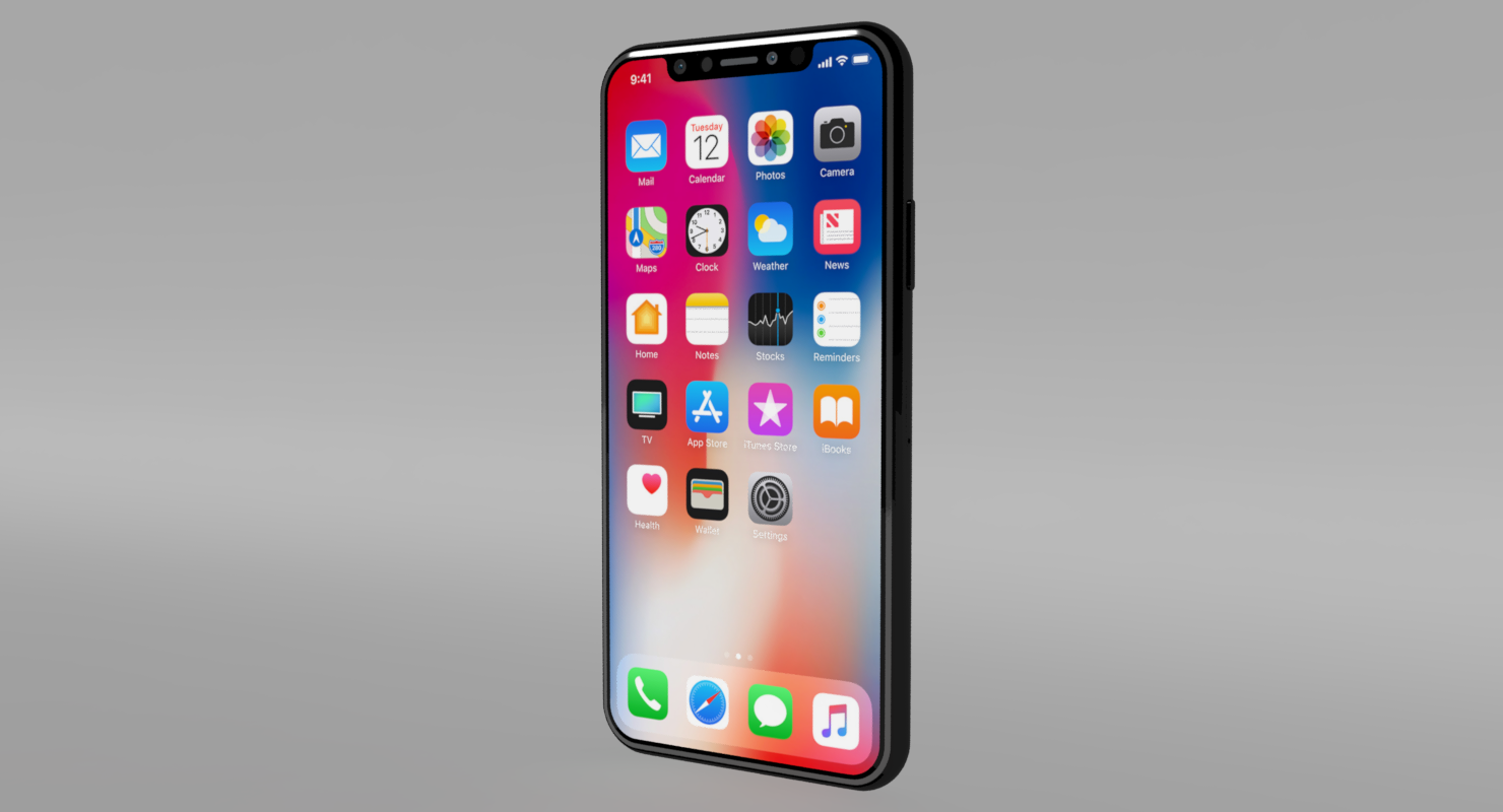 Ifinger Studio Apple Iphone X Gray 3d Model
