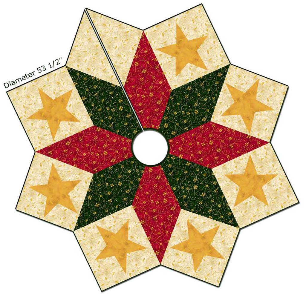 Quilt Inspiration Free Pattern Day Christmas Tree Skirts