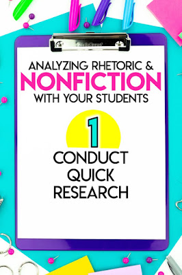 1. Analyzing Nonfiction: Conduct Quick Research