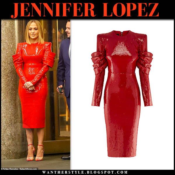 red sequin 2 piece set