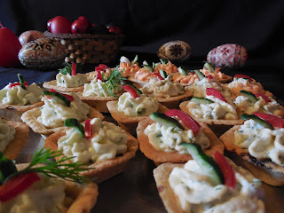 Cosulete cu pasta de branza