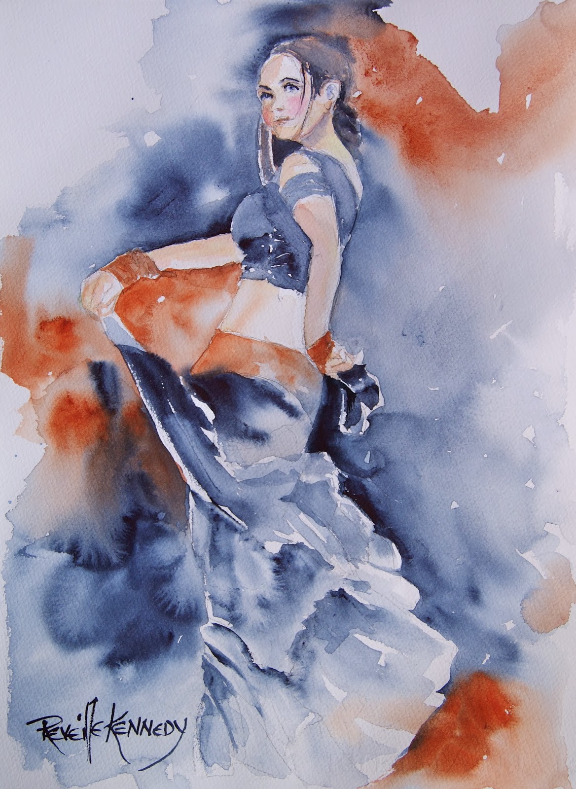 Как нарисовать дым акварелью