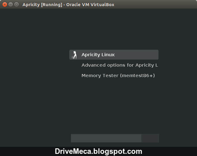 DriveMeca instalando ApricityOS paso a paso