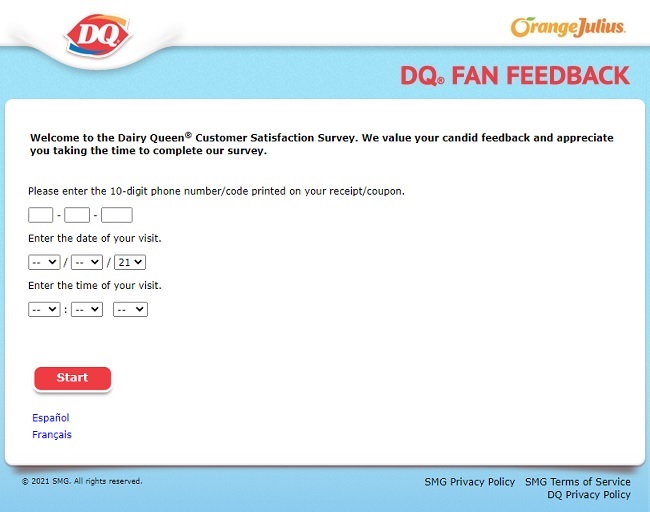 dairy queen fan survey