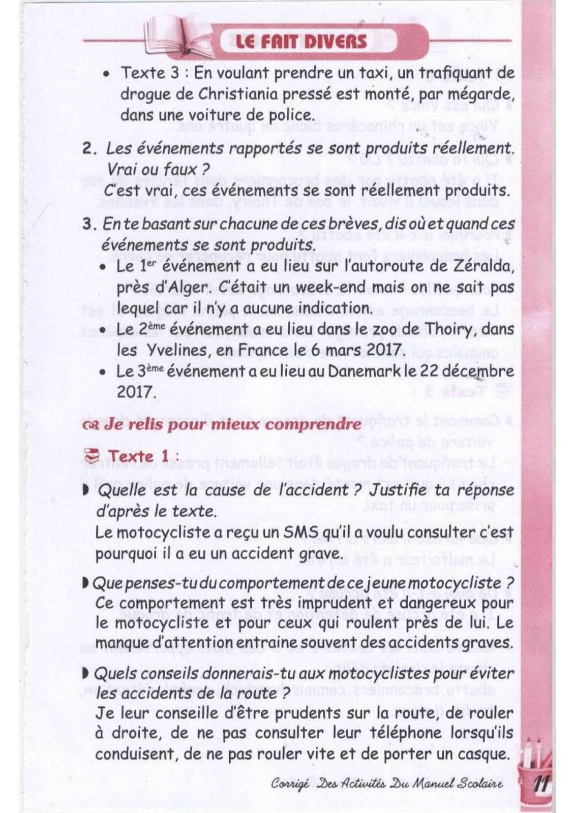 حل تمارين صفحة 16 الفرنسية للسنة الثالثة متوسط - الجيل الثاني