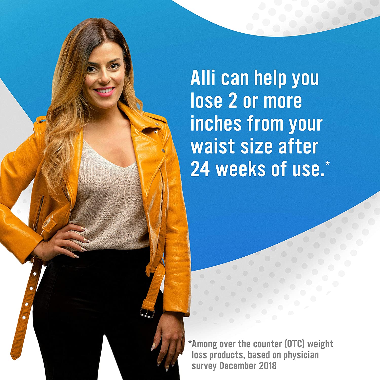 alli Weight Loss Diet Pills, Orlistat 60 mg Capsules, 120 Count Refill