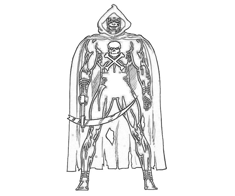 Grim Reaper Face Coloring Pages Coloring Pages