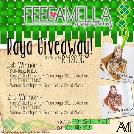 FeecaMella Raya Giveaway